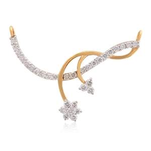 Diamond Necklace with Matching Earrings 18K Yellow Gold